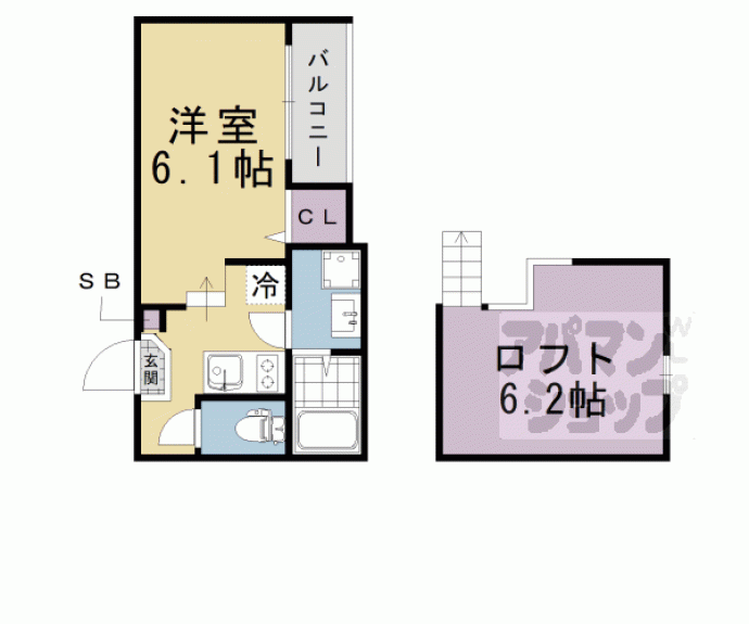 【Ｂｅｌｌａ　Ｃａｓａ　京都伏見】間取