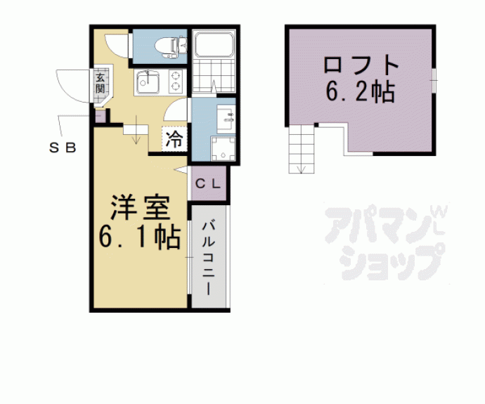 【Ｂｅｌｌａ　Ｃａｓａ　京都伏見】間取