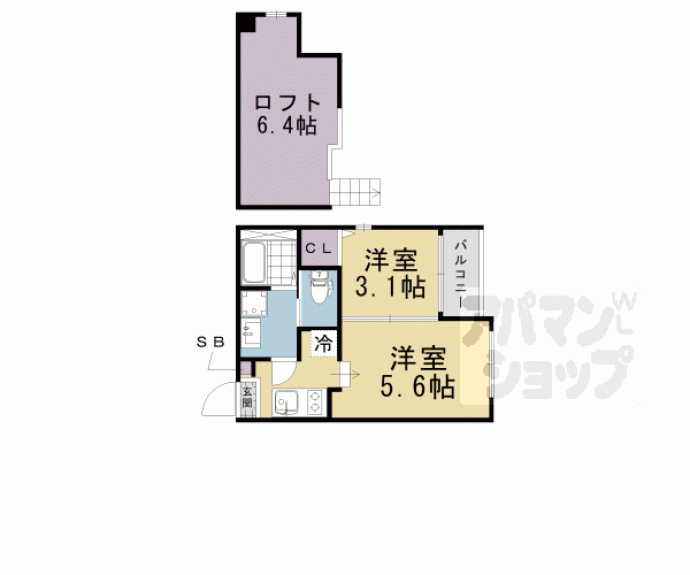 【Ｂｅｌｌａ　Ｃａｓａ　京都伏見】間取