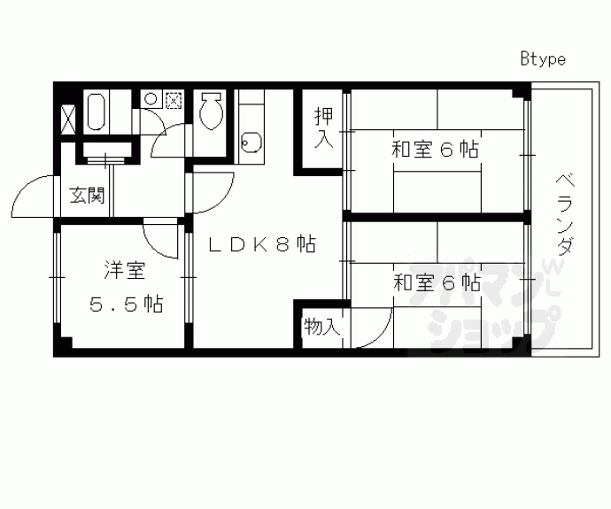 【エクセル丹波橋】間取