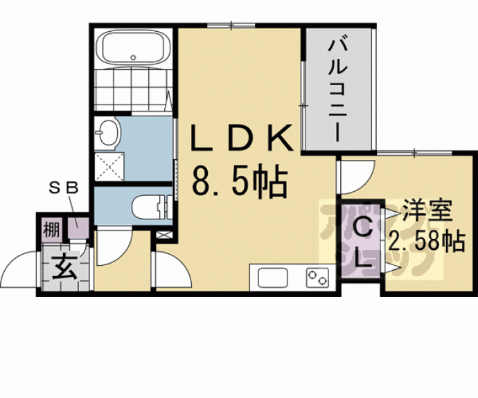 【Ｒ－ｓｍａｒｔ山科大宅】間取