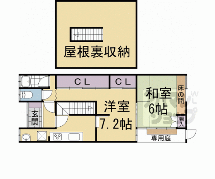 【西九条開ヶ町　戸建】間取