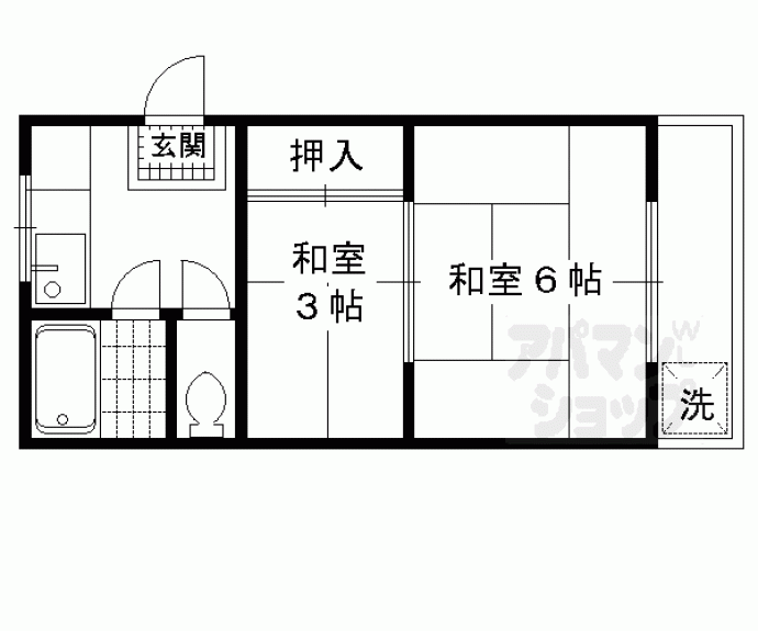 【ハイツパープル】間取