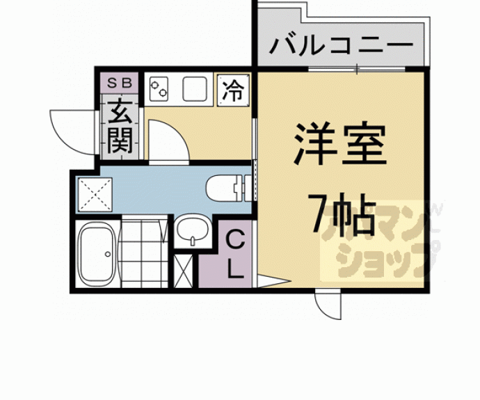 【Ｃｏｌｔｓ一乗寺】間取