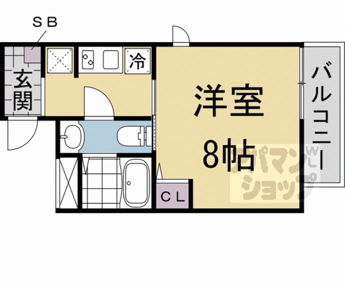 【Ｃｏｌｔｓ一乗寺】間取