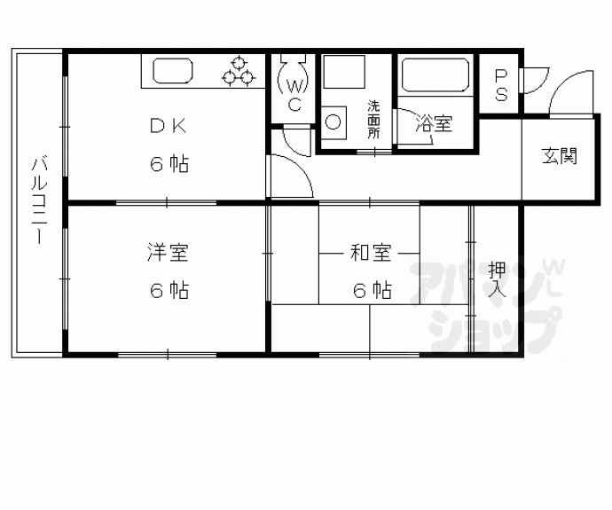 【山治ハイツ】間取