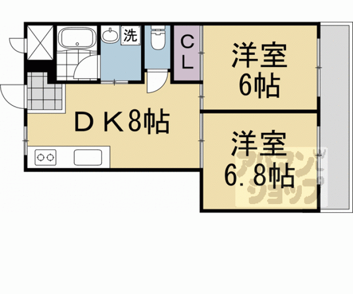 【山治ハイツ】間取