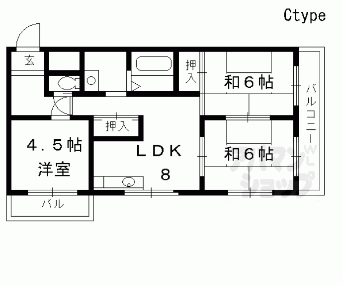 【エクセレント墨染】間取