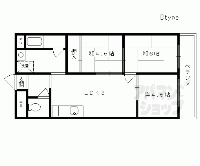 【シャトー深草ファースト】間取