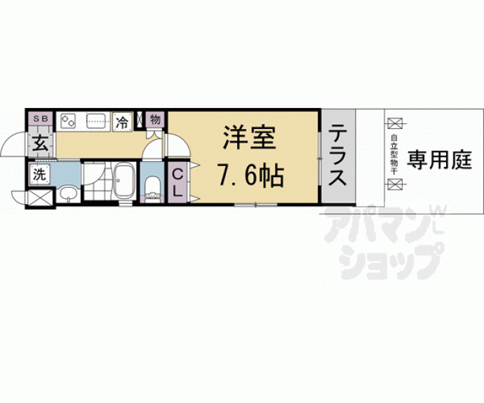 【ベラジオ雅び北野白梅町駅前】間取