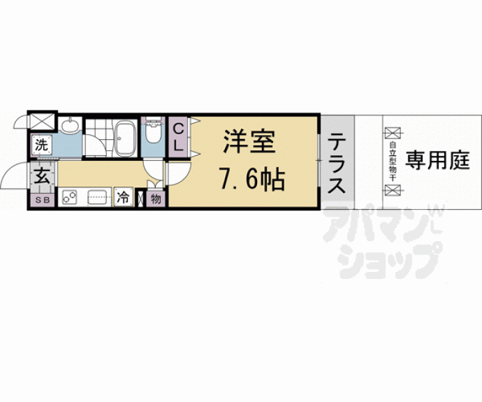 【ベラジオ雅び北野白梅町駅前】間取