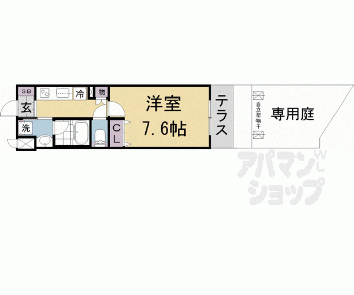 【ベラジオ雅び北野白梅町駅前】間取