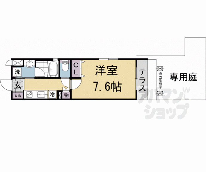 【ベラジオ雅び北野白梅町駅前】間取