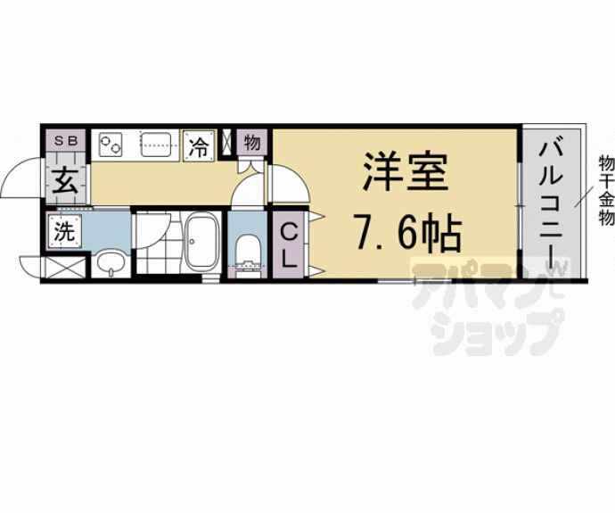 【ベラジオ雅び北野白梅町駅前】間取