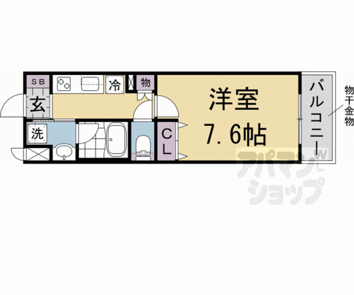 【ベラジオ雅び北野白梅町駅前】間取