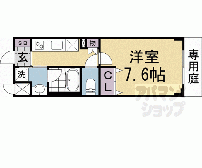 【ベラジオ雅び北野白梅町駅前】間取