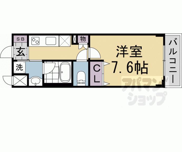 【ベラジオ雅び北野白梅町駅前】間取