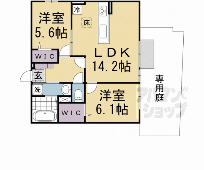 【（仮称）Ｄ－ＲＯＯＭ長岡京市開田】間取