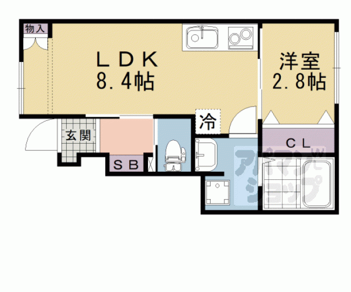 【ＣＬＡＳＳＯ　ＰＲＩＭＯ　伏見稲荷】間取