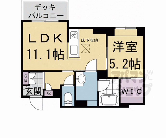 【エスポワールＫ２　京都駅西】間取