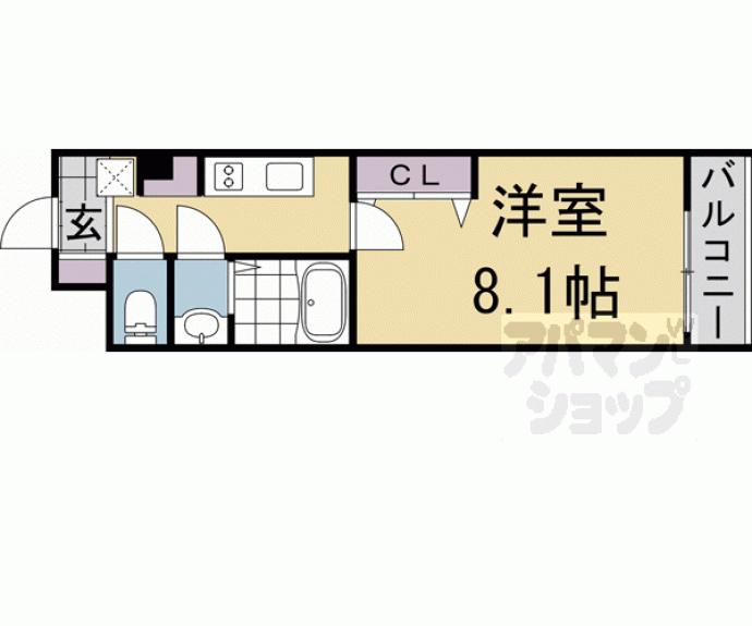 【（仮称）ＳＴＡＮＤＺ衣笠街道町】間取