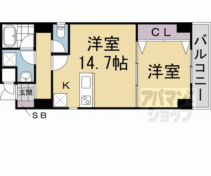 【キンブリッジ壬生西院駅前】間取