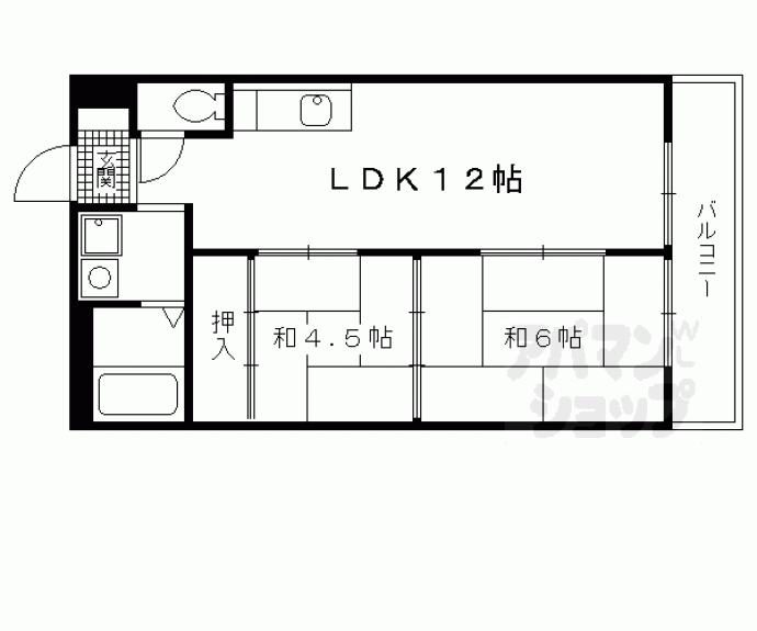 【第２長栄マンション】間取