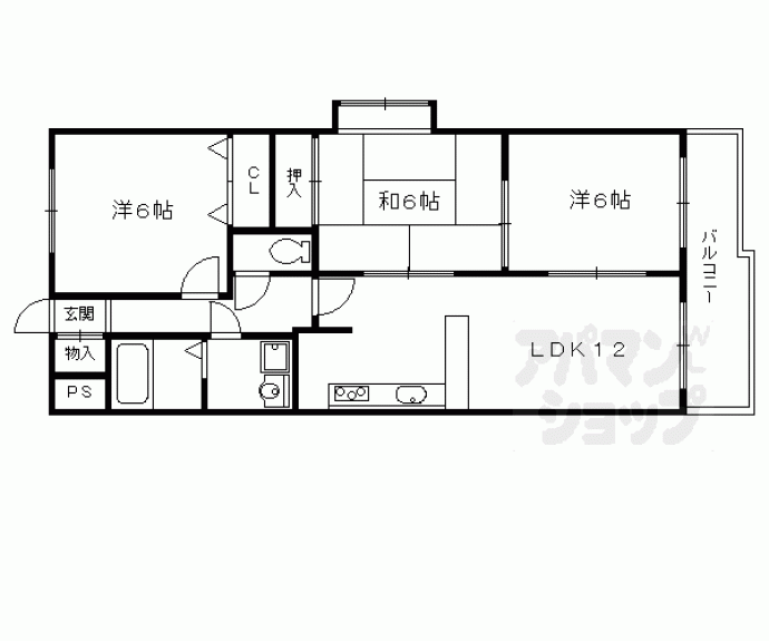 【ビューハイツ】間取