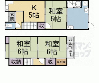 【醍醐槇ノ内町貸家】