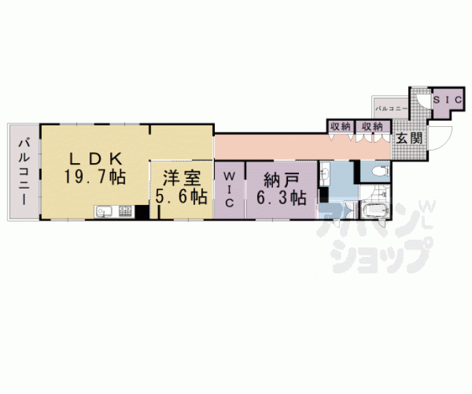 【メゾンドイッセイ鴨川別邸】間取