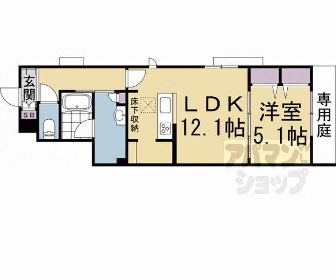 【シャーメゾン洛南八条】間取