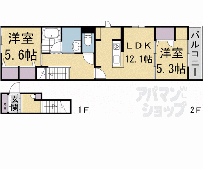 【シャーメゾン洛南八条】間取