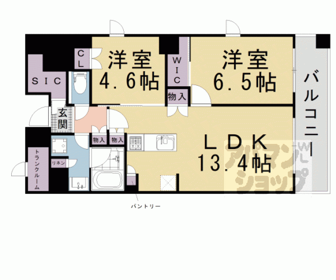 【パークホームズ四条河原町】間取