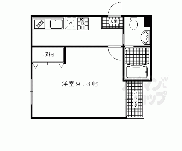 【フラッティ一条御前】間取