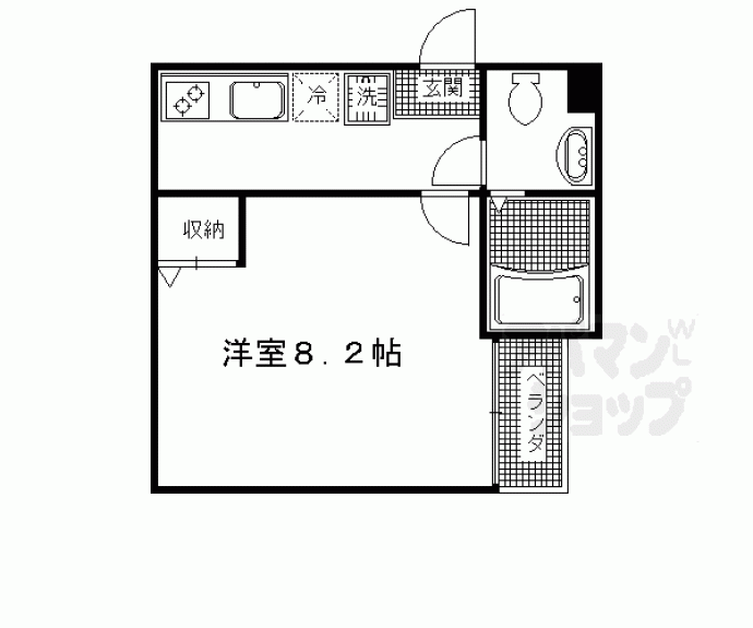 【フラッティ一条御前】間取