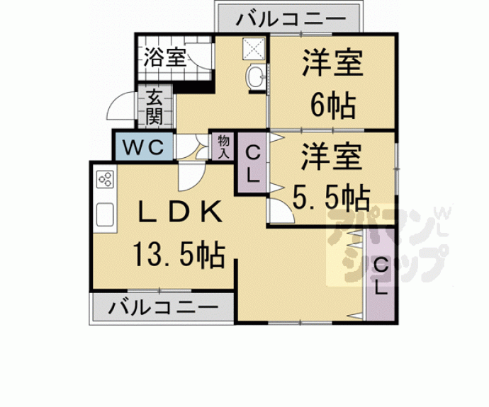 【ヴィラ西山】間取