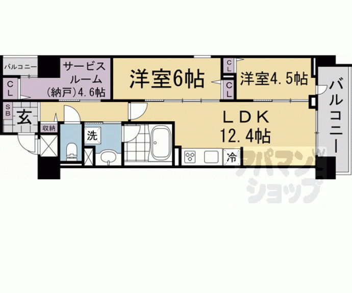 【（仮称）Ｄ－ＲＯＯＭ左京区一乗寺樋ノ口町】間取