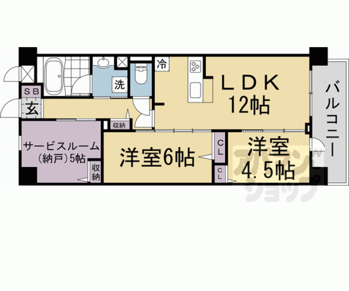 【（仮称）Ｄ－ＲＯＯＭ左京区一乗寺樋ノ口町】間取