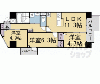 【（仮称）Ｄ－ＲＯＯＭ左京区一乗寺樋ノ口町】