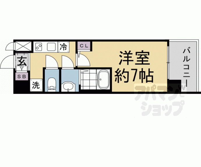 【ソルテラス京都十条駅前】間取