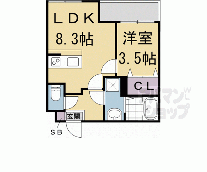 【Ｒａ　Ｇｒａｎｄｅ京都東山】間取