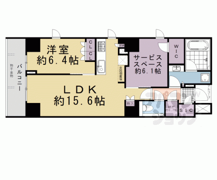 【パークホームズ四条河原町】間取