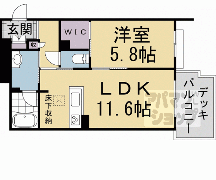 【エスポワールＫ２　京都駅西】間取