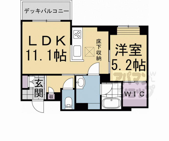 【エスポワールＫ２　京都駅西】間取