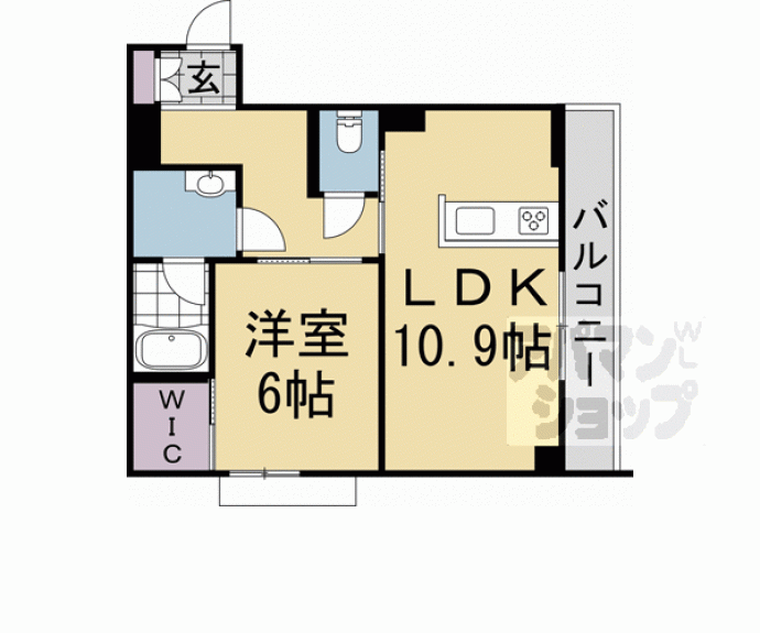 【エスポワールＫ２　京都駅西】間取