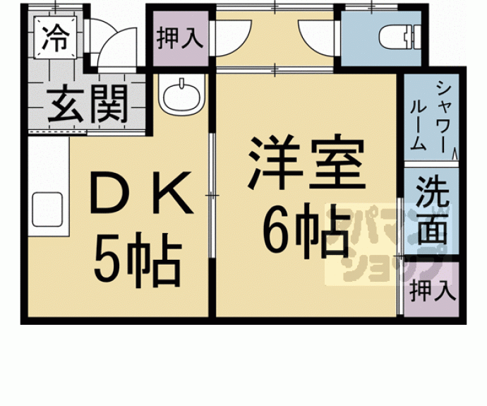 【西ノ京御輿岡町２０－１６貸家】間取