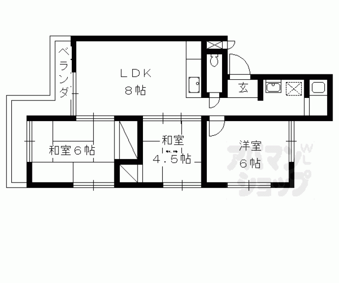 【グランドール桂】間取