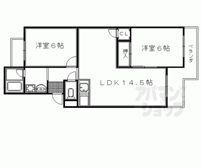 【グランドール桂】間取