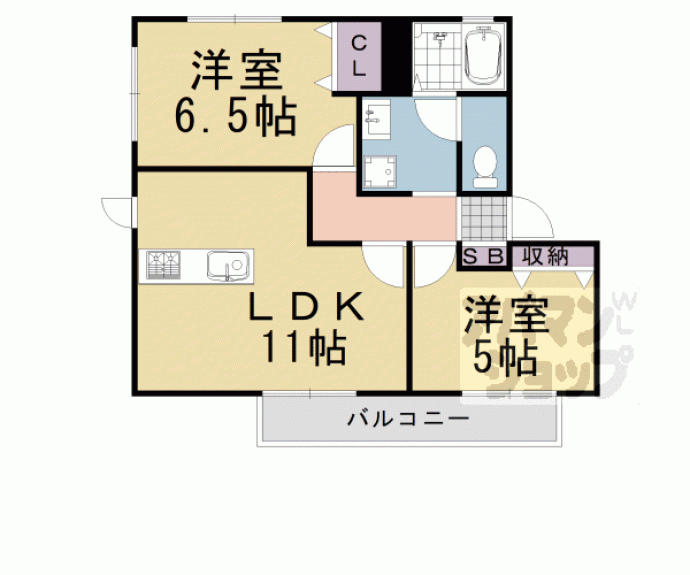 【アネックス勝林田】間取