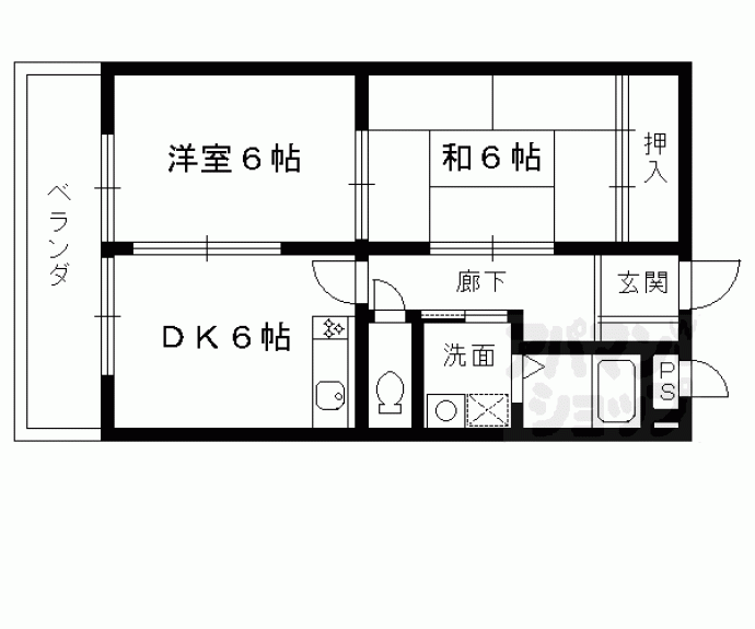 【グレーヒル嵐山】間取